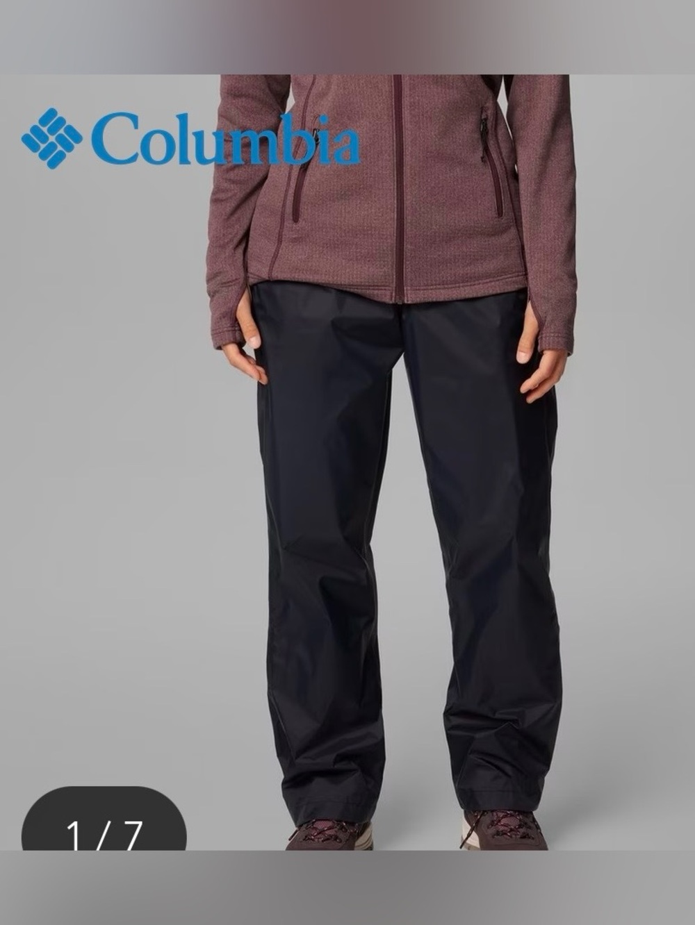 Columbia Women's Storm Surge Waterproof Rain Pants Black Size XS RL8032